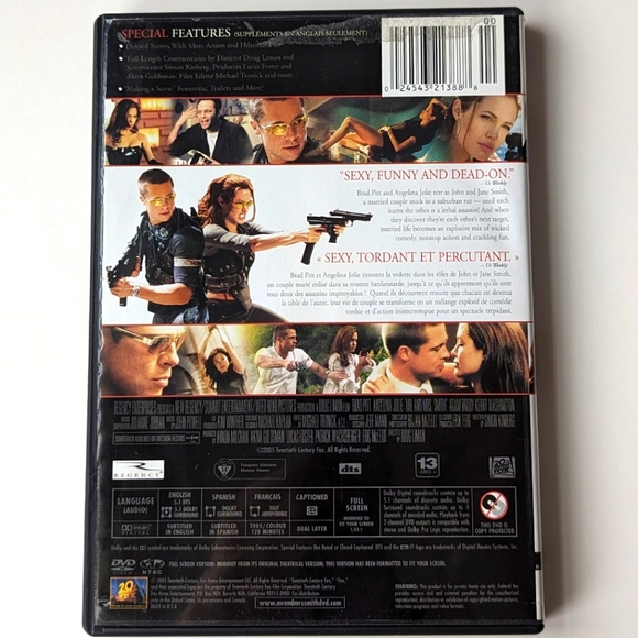 2/$15 Mr. & Mrs. Smith DVD 2005 Full screen Edition - Picture 4 of 6